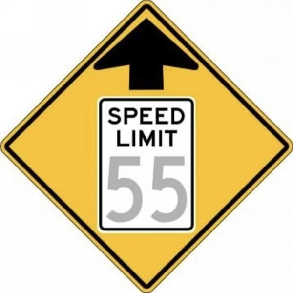 Accuform SEMICUSTOM SPEED LIMIT SIGN SPEED FRW53545RA FRW53545RA - main